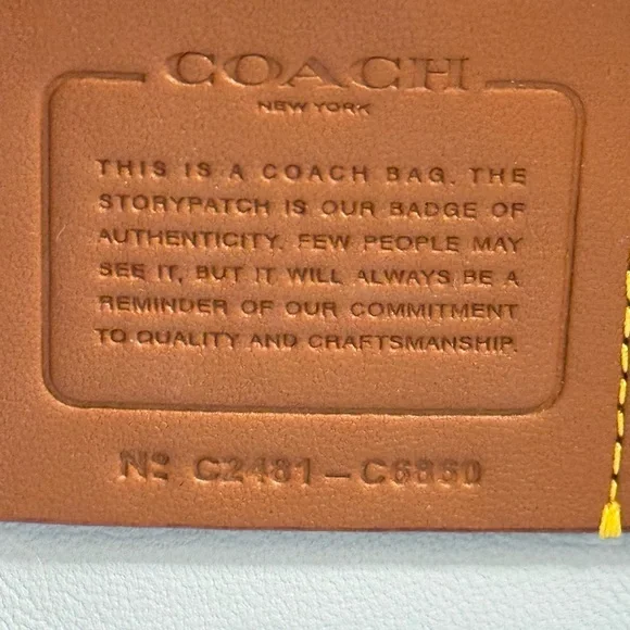 COACH Rogue Top Handle Shoulder Bag In Colorblock Gray Blue Multi C6860 - Picture 6 of 10